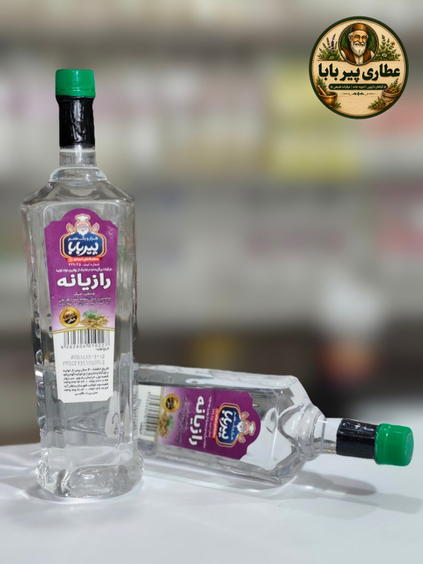 عرق رازیانه سنتی پیر بابا | تنظیم هورمون و تقویت گوارش (حجم 850 سی سی)